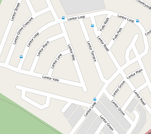 Lentor neighbourhood, where all the roads save two are named Lentor something